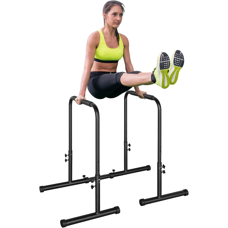 Push Up Stand Bar - Höhenverstellbarer Parallel-Liegestützständer, Parallelbar-Station für Krafttraining, Robuste