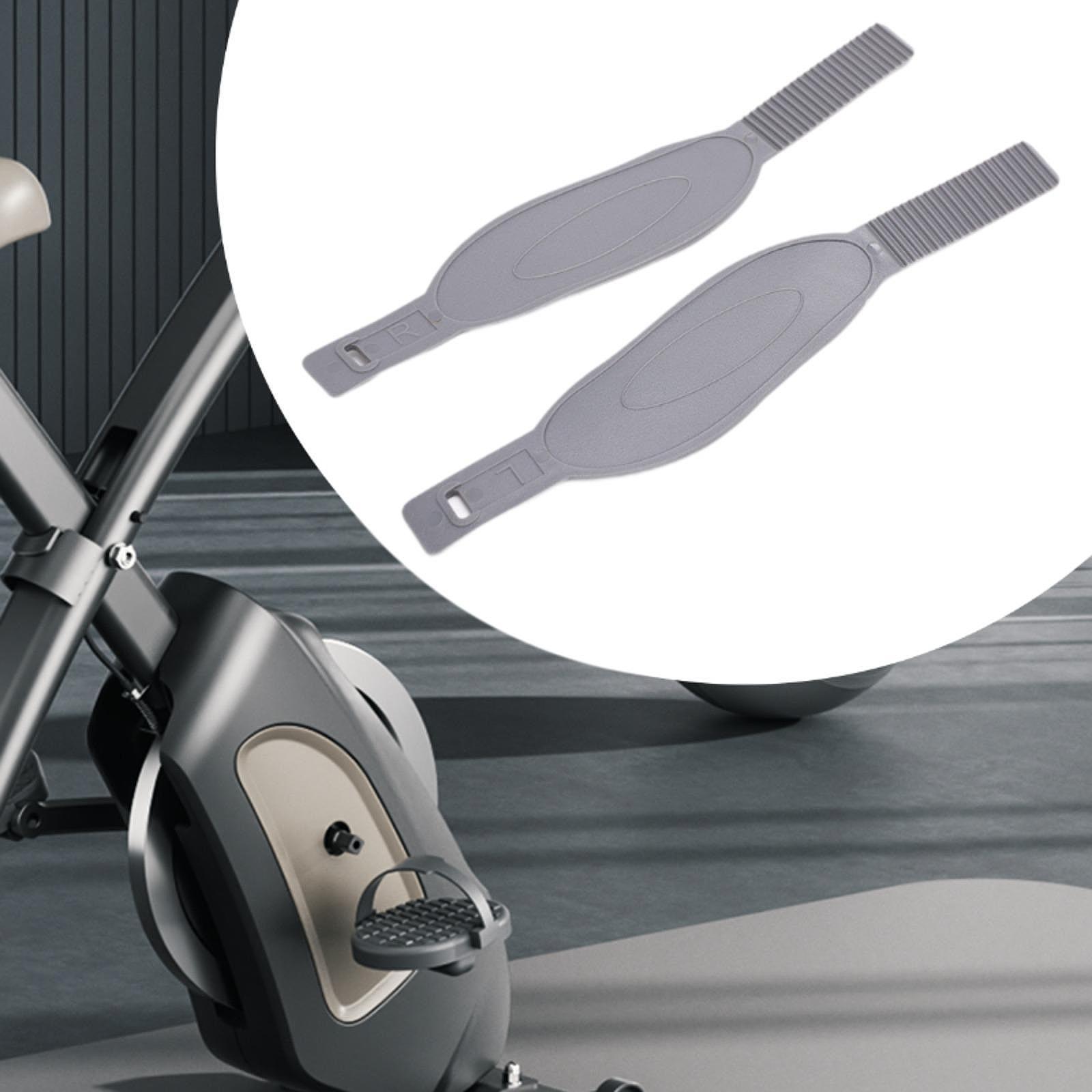 Home Gym Universal Machine - Fahrradpedalriemen Universelle Ergonomische Kunststoff-Fußstützenclips in Grau