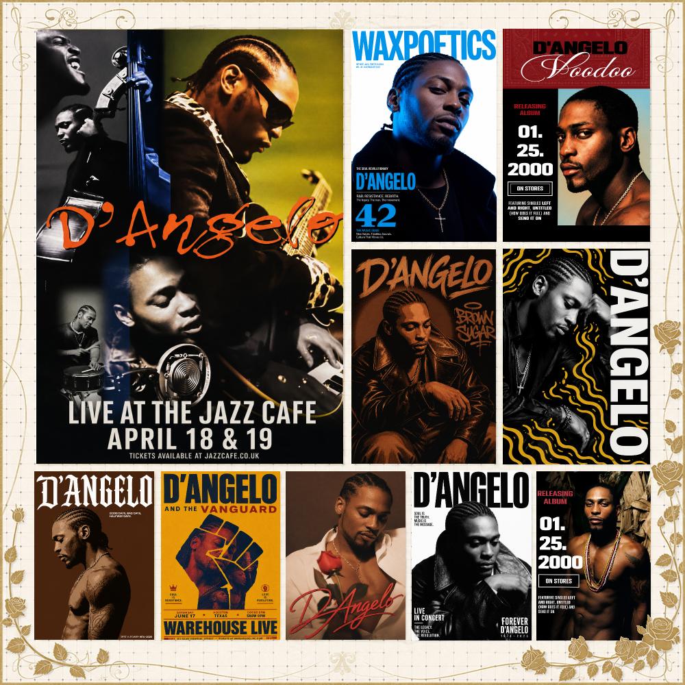 Home Gym Icon - Sänger D-D'Angelo Neo Soul Icon Poster