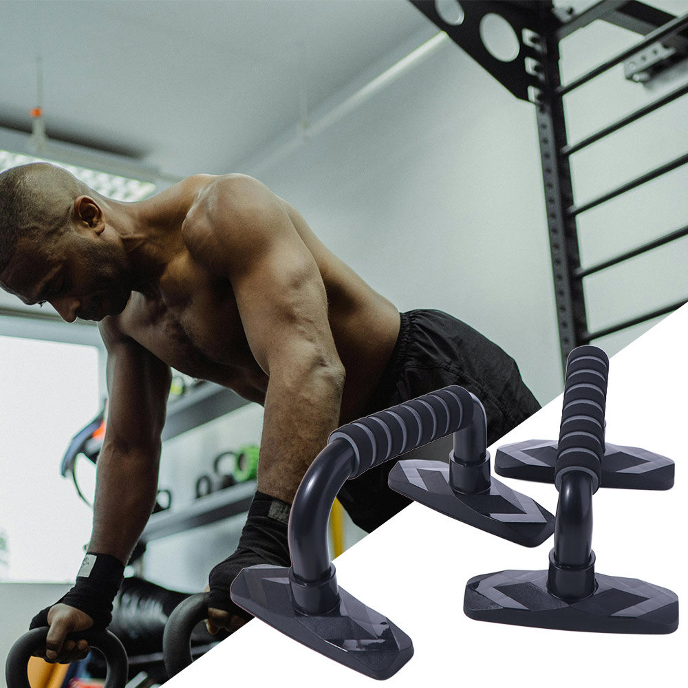 Push Up Stand Bar - 2 Stück Ergonomische Push-Up-Stangen mit Schaumstoffgriffen,