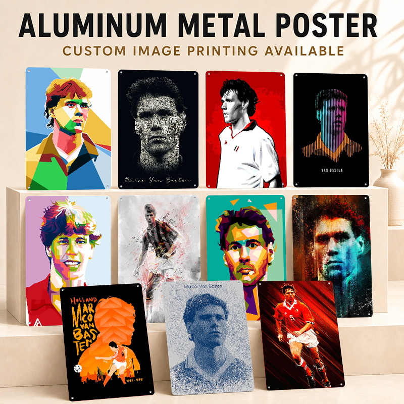 Home Gym Icon - Marco Van Basten Aluminium-Poster Personalisiertes Metallschild,