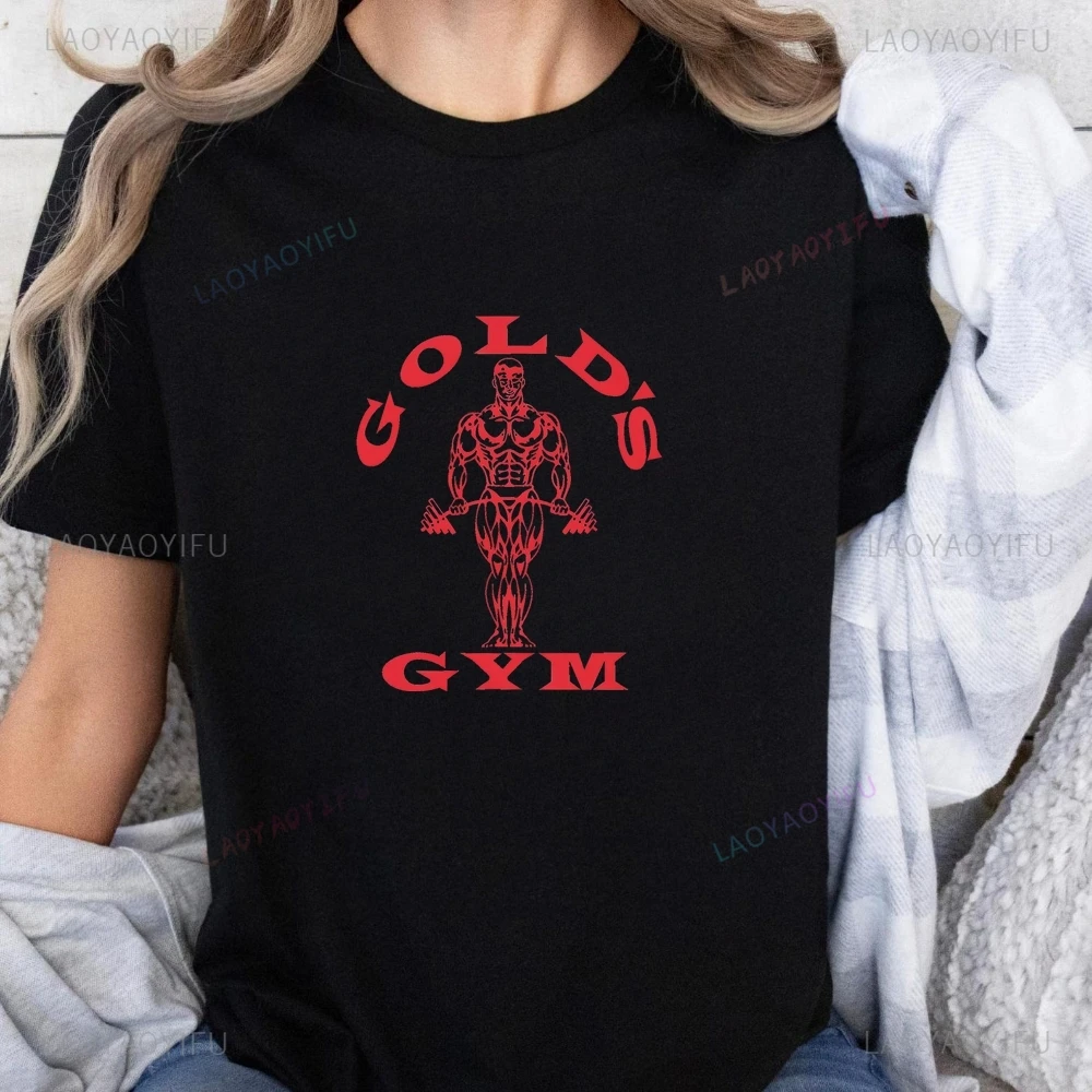 Home Gym Gold - GOLDS GYM Herren-Shirt, bedrucktes T-Shirt, Top,