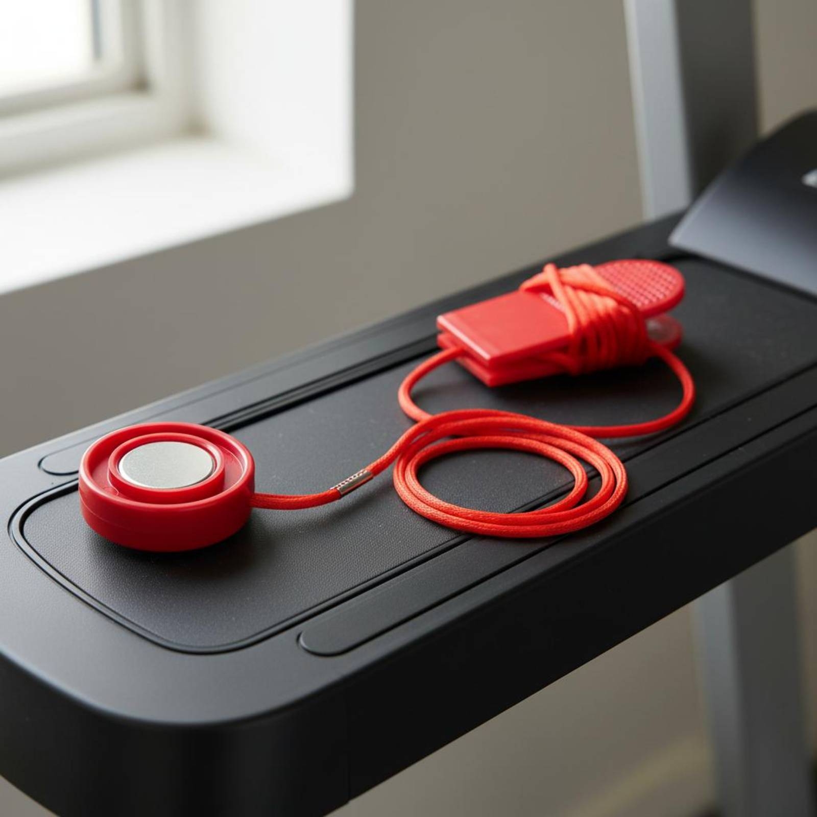 Home Gym Universal Machine - Ersatz-Sicherheitsschlüssel für Laufband, Runder PVC-Magnetsicherheitsschloss, Universell