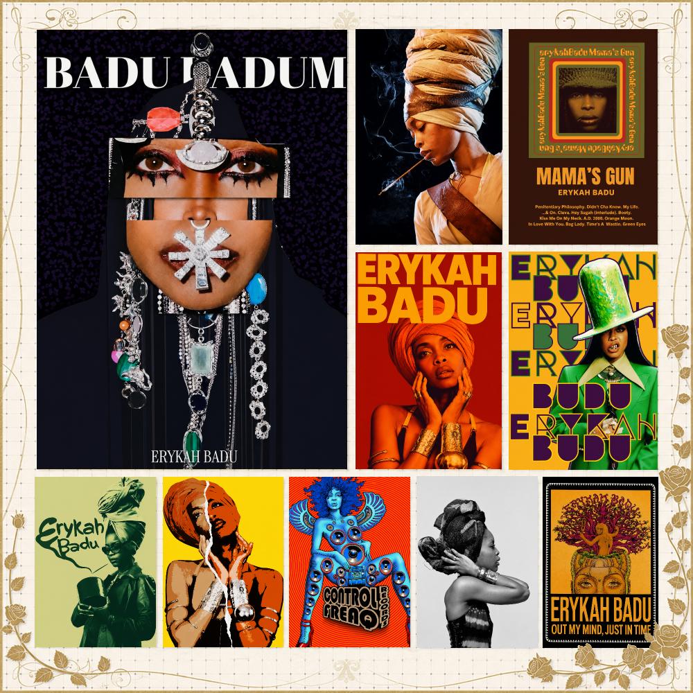 Home Gym Icon - Sängerin E-Erykah Badu Neo Soul Icon