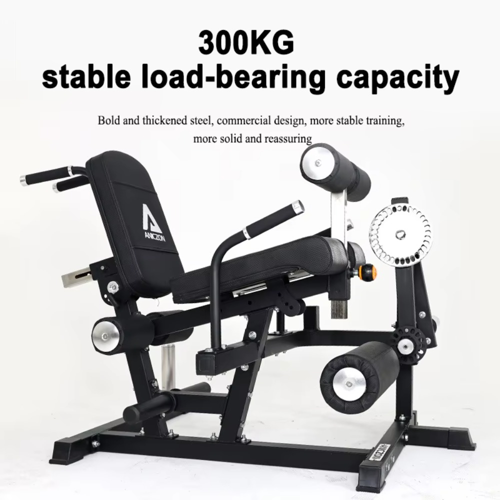 Leg Press Machine - Sitzende Beinbeuger- und -strecker-Maschine, Multifunktionaler Unterkörper-Trainer,