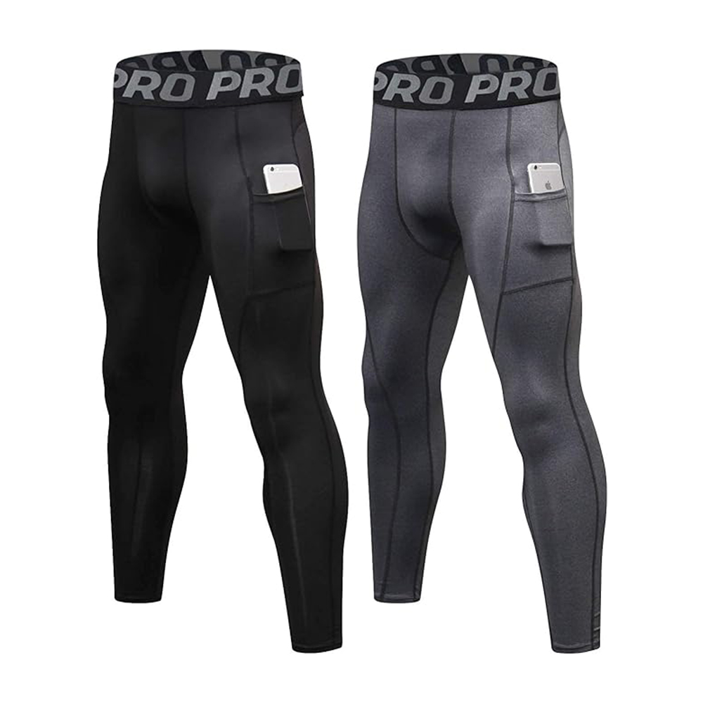 Home Gym Leg Press - Herren-Kompressionshose, lange Unterhose für Herren, Leggings