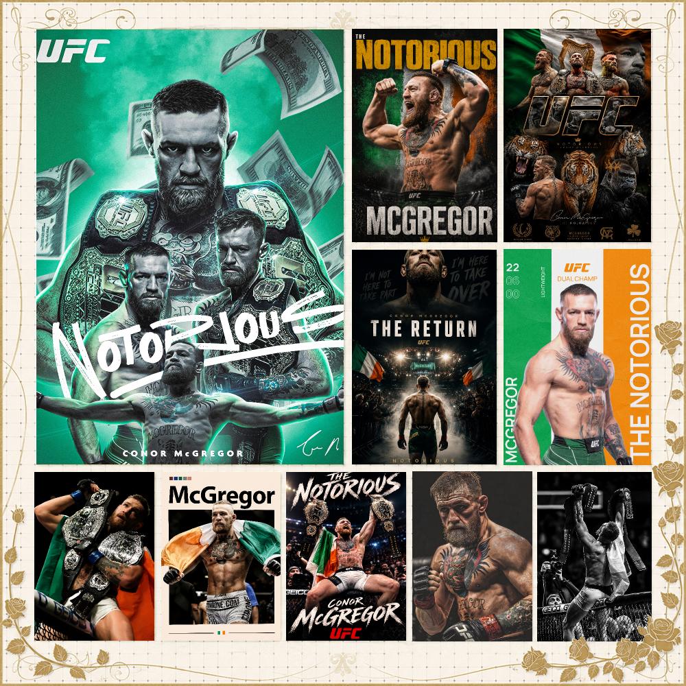 Home Gym Icon - Fighter C-Conor McGregor UFC-Icon-Poster Wandkunst Schlafzimmer