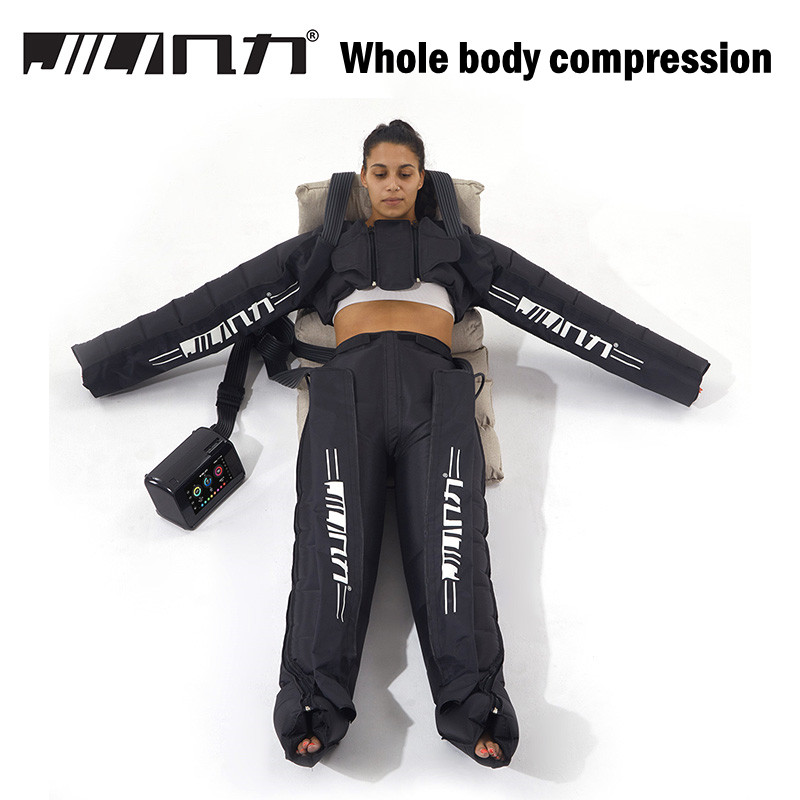 Leg Press Machine - Pressotherapie, Luftkompression, Fußmuskelmassagegerät, Beinwiederherstellung, Stiefel, Lymphdrainage,