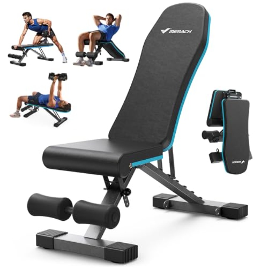 Home Gym Leg Press - Klappbare Hantelbank für das Home-Gym mit