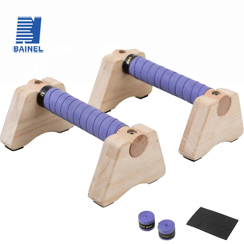 Push Up Stand Bar - Push-up-Ständer aus Holz, rutschfeste Push-Up-Stanggriffe, Fitness-Push-up-Brett,