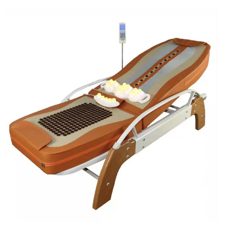 Home Gym Luxury - Koreanisches Luxus-Elektrotherapie-Jade-Massagebett Traditioneller Wärmetisch für Ganzkörper-Wirbelsäulenpflege