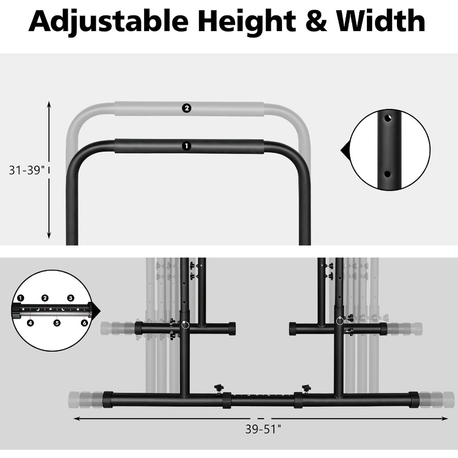 Höhenverstellbarer Parallel-Li – Push Up Stand Bar Bewertung und Preis