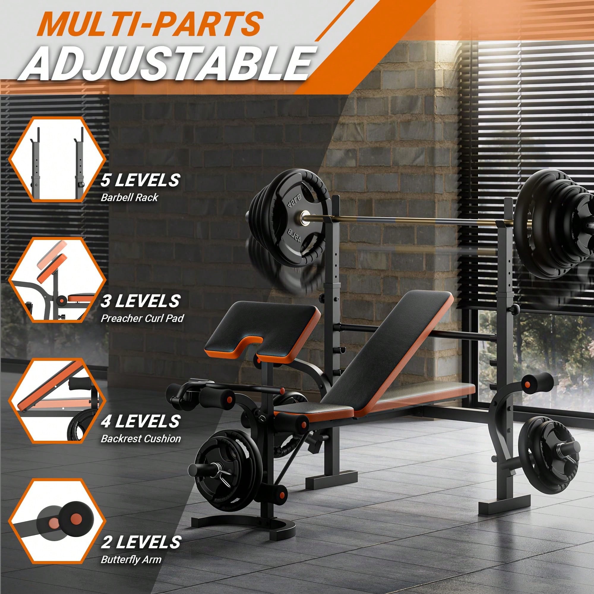 GIKPAL Hantelbank, Hantelbank- – Home Gym Leg Press Bewertung und Preis